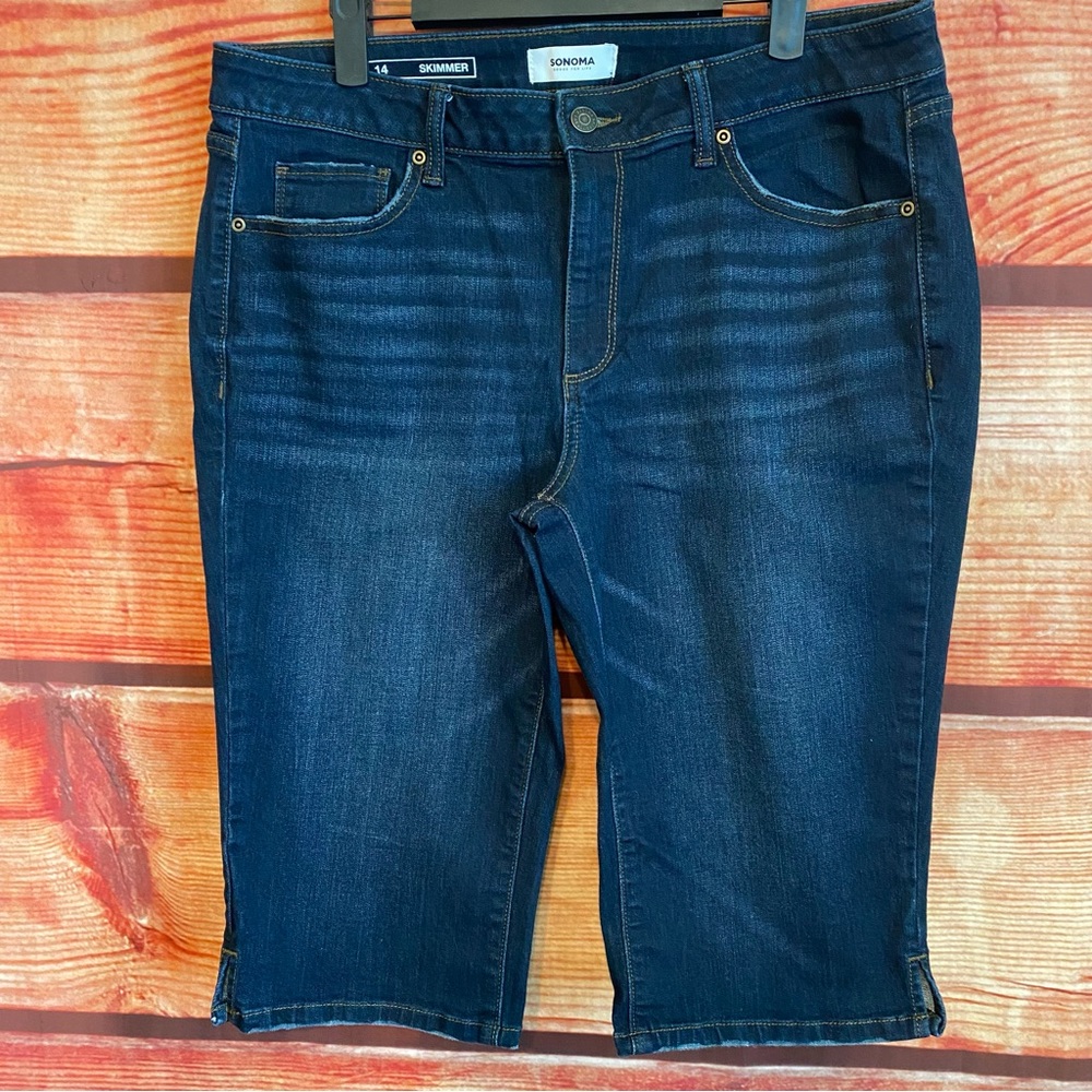 Sonoma Denim Stretch Skimmers Shorts
